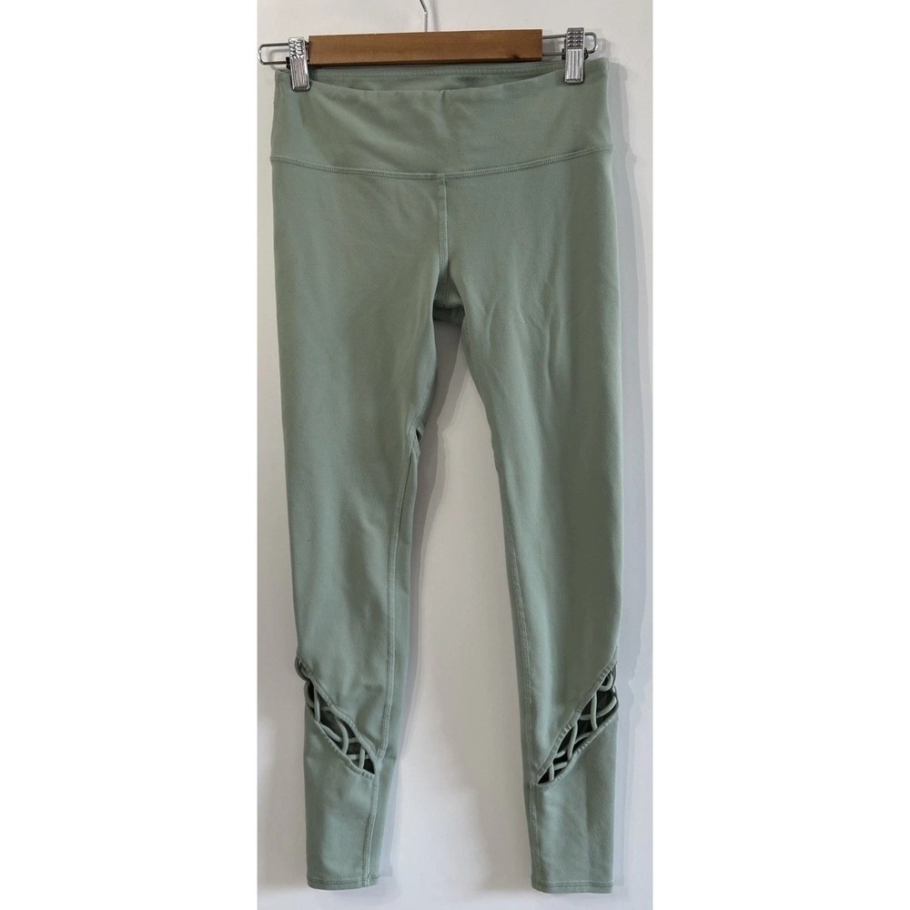 Alo Yoga Entwine Leggings Cutout Crisscross Leg Detail Sz‎ Small No Pilling